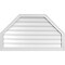 Ekena Millwork Octagonal Top Surface Mount PVC Gable Vent w/ 2"W x 1-1/2"P Brickmould Frame, 42"W x 24"H GVPOT42X2402SN - alternate 1